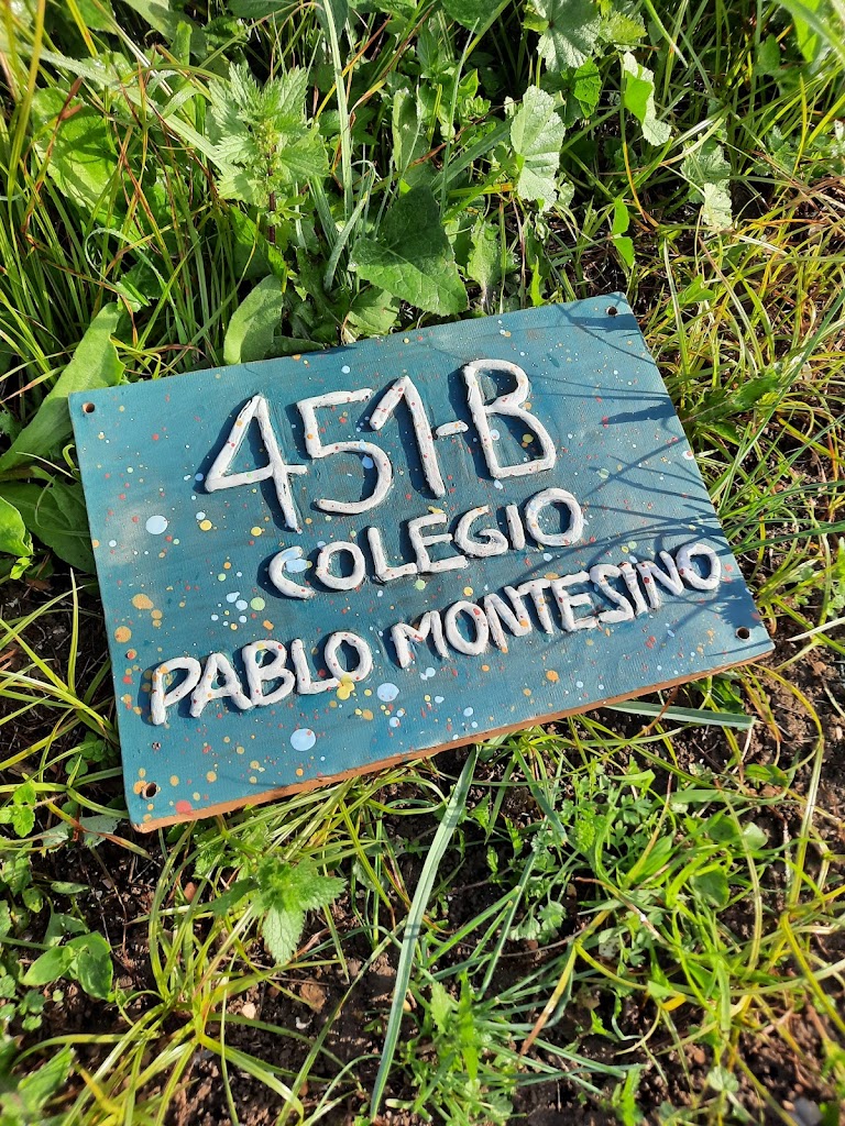 Cartel Huerto Colegio Pablo Montesino